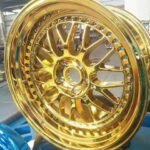 custom gold plating automotive wheel