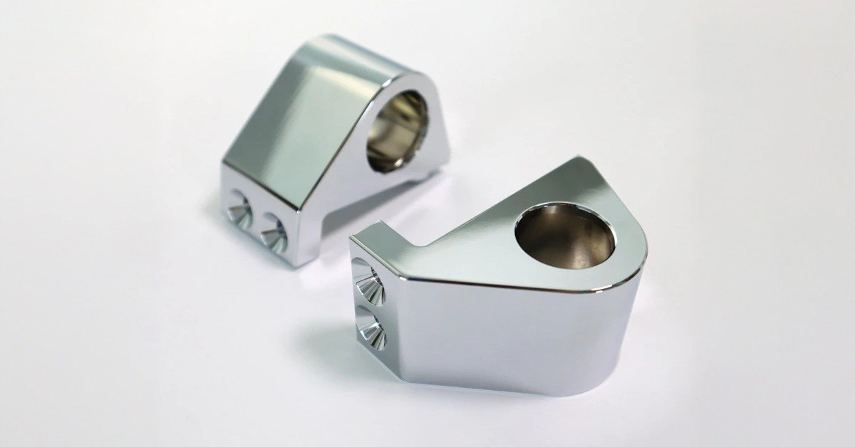 Metal Plating Guide for CNC Machined Parts 9 Metal plating finish on CNC machined aluminum parts