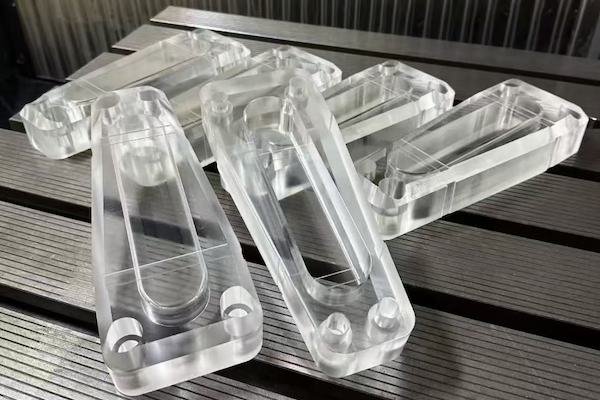Transparent PMMA acrylic plastic CNC machined parts