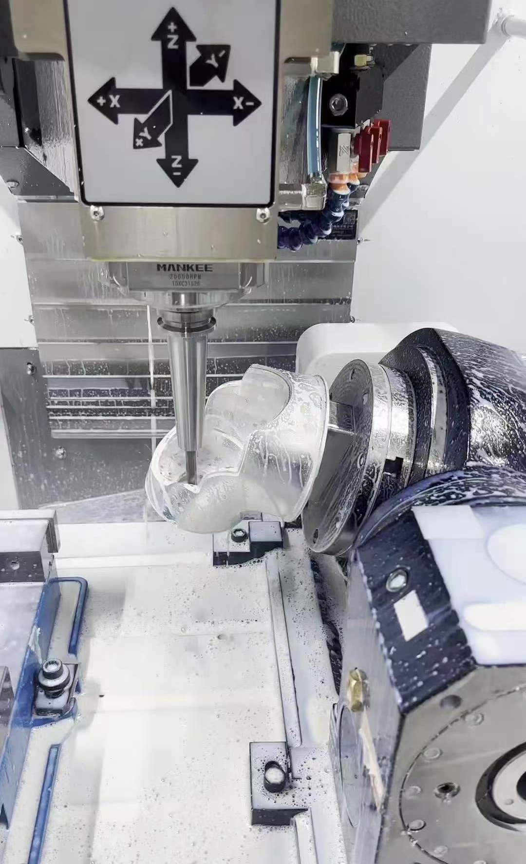 CNC turned long shaft component for custom machining service