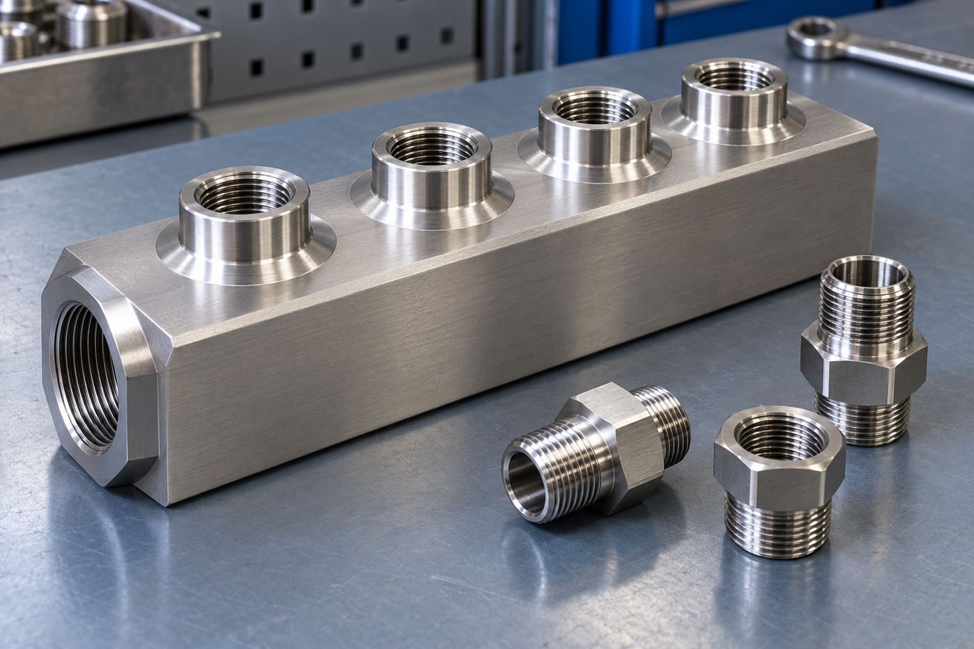 Concept coolant distribution manifold and adapters