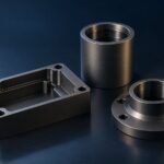 Concept illustration of charcoal hardcoat-finished aluminum sleeves and housings